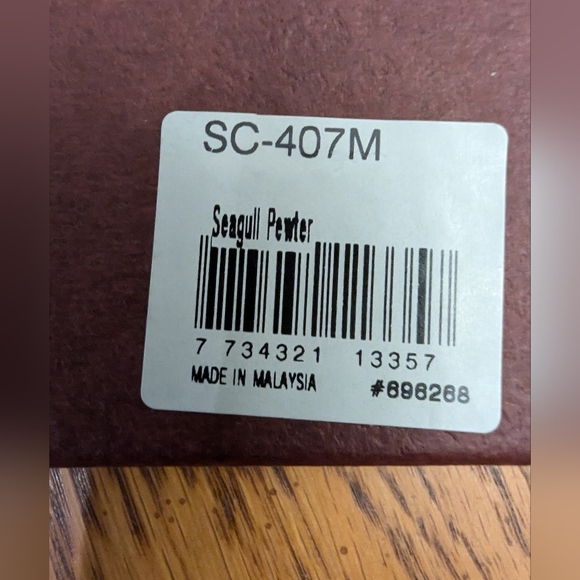 SEAGULL PEWTER SMILING SANTA ORNAMENT NIB - Picture 9 of 9